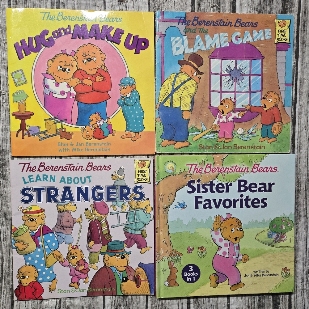 The Berenstain Bears Book Lot Children's Story Kids Morals Excellent Condition